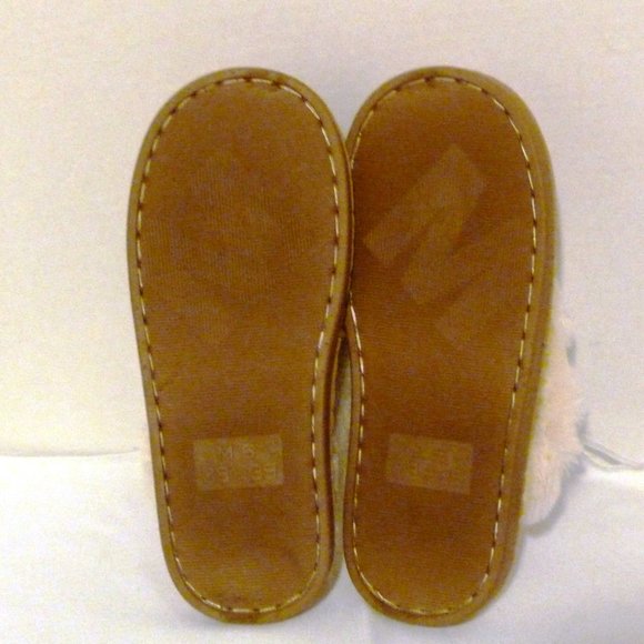 Misheng NEVER WORN Old Stock Women's Faux Suede Fur Lined Slip-Ons Slippers S/M - Picture 9 of 10